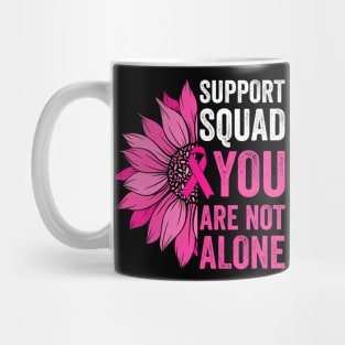 Breast Cancer Sunflower Support Squad We Wear Pink Women Mug